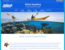 Tablet Screenshot of belizekayaking.com